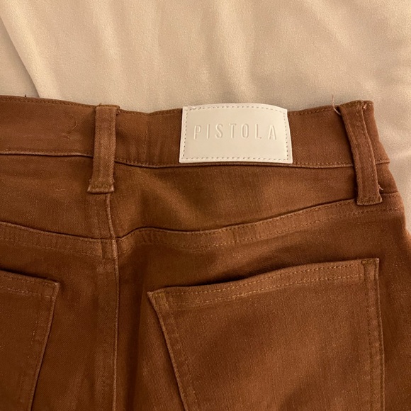 Pistola Coated Leather Flare Jeans - Picture 8 of 8